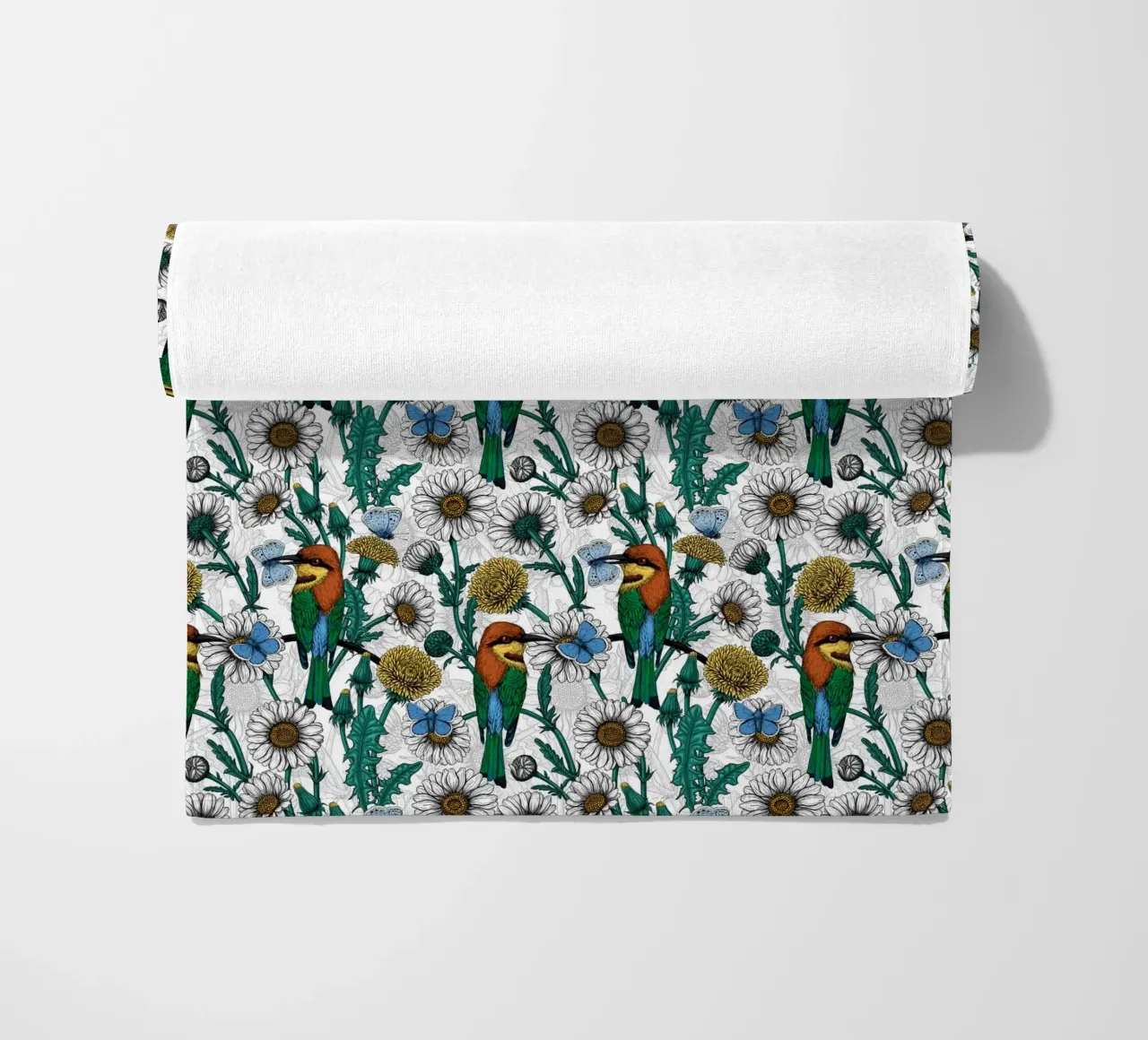 Katerina Kirilova - Mangiatori di api e amanti delle api bianche telo mare da The Artcircle