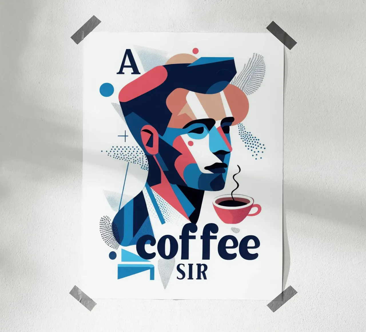 A coffee please poster da Art Typo Essentiel