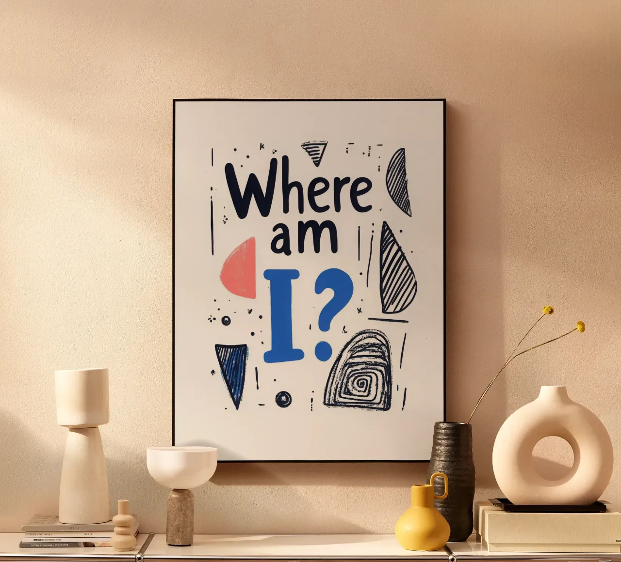 Where am I ? alluminio dibond da Art Typo Essentiel