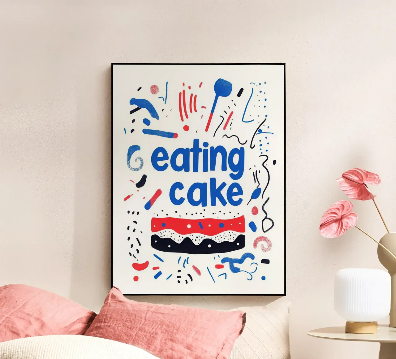 Eating cake plexiglass da Art Typo Essentiel