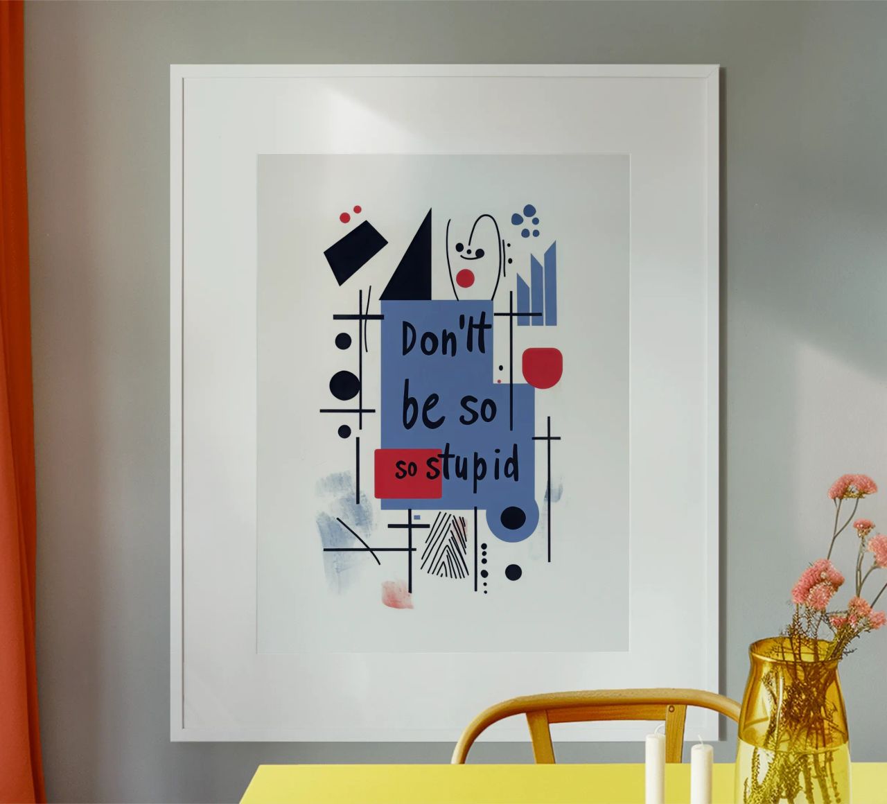 So stupid poster van Art Typo Essentiel