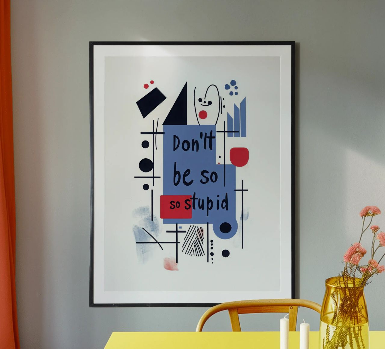 So stupid poster van Art Typo Essentiel