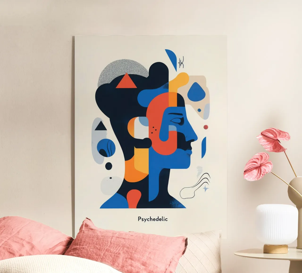 Psychedelic acrylic glass by Art Typo Essentiel