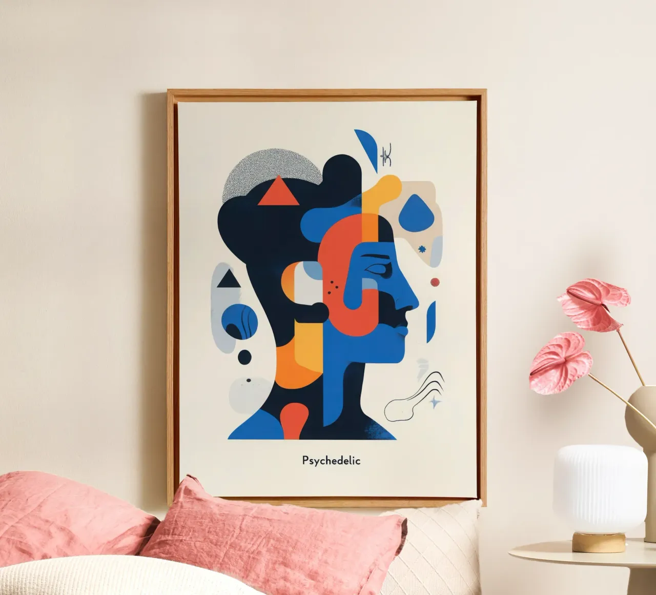 Psychedelic tela con Cornice a cassetta da Art Typo Essentiel
