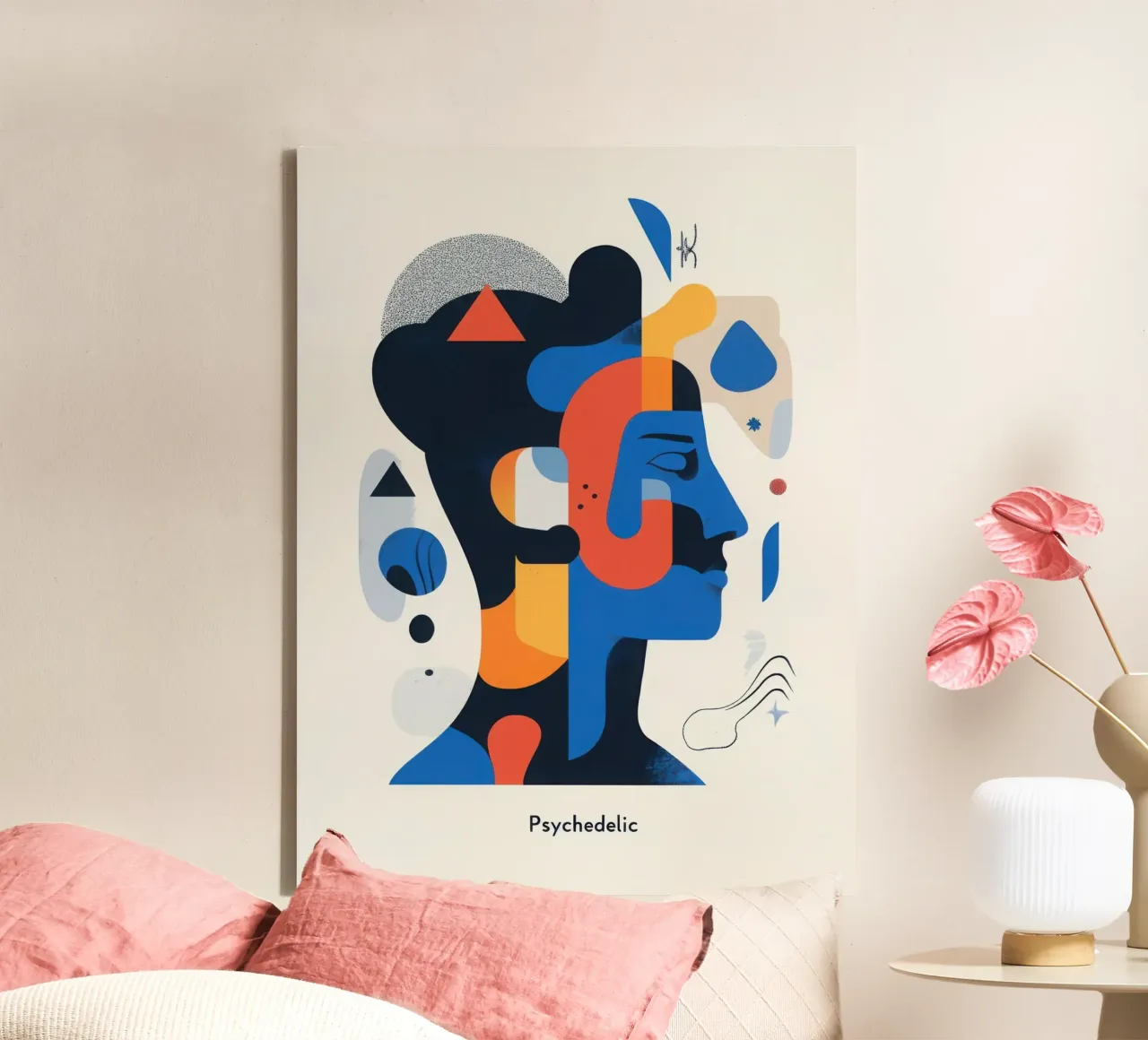 Psychedelic tela con Cornice a cassetta da Art Typo Essentiel