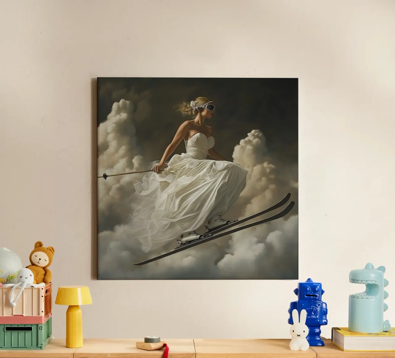 Bruid skiet canvas met Baklijst van Motivate-Today