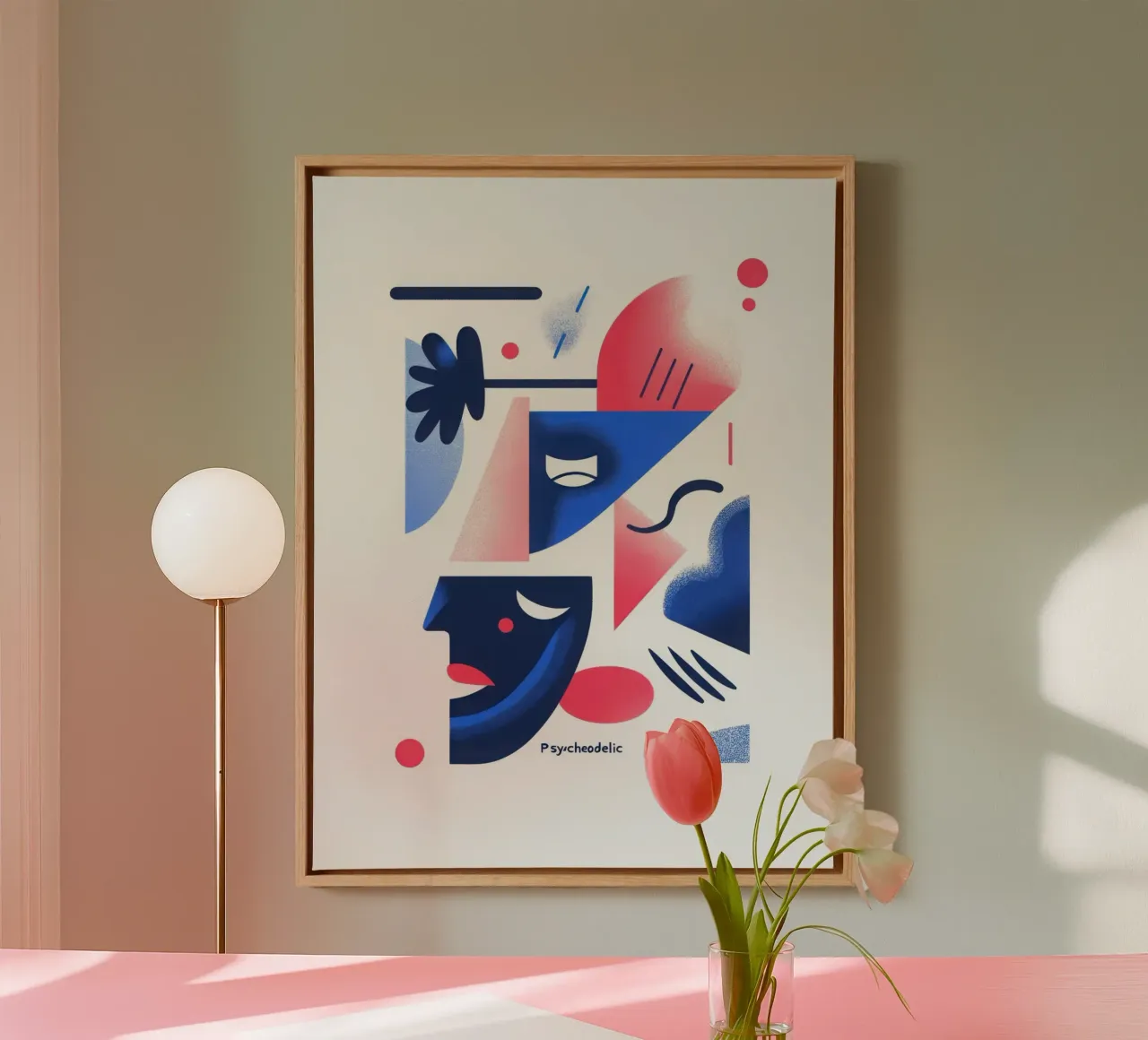 Psychedelic - 2 tela con Cornice a cassetta da Art Typo Essentiel
