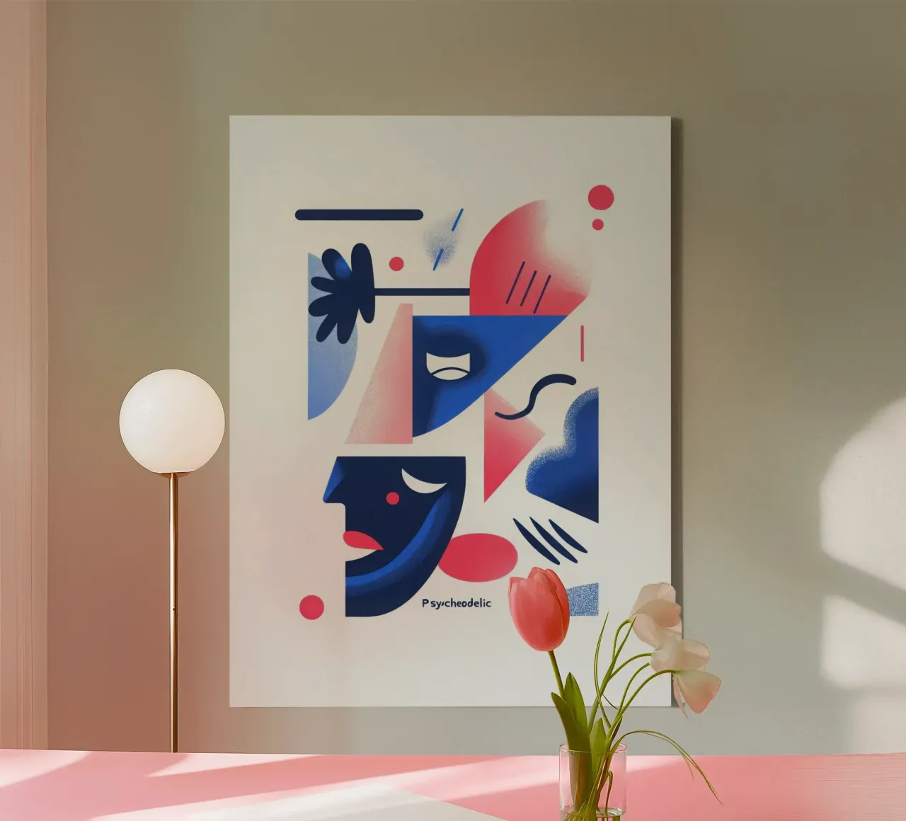 Psychedelic - 2 canvas van Art Typo Essentiel