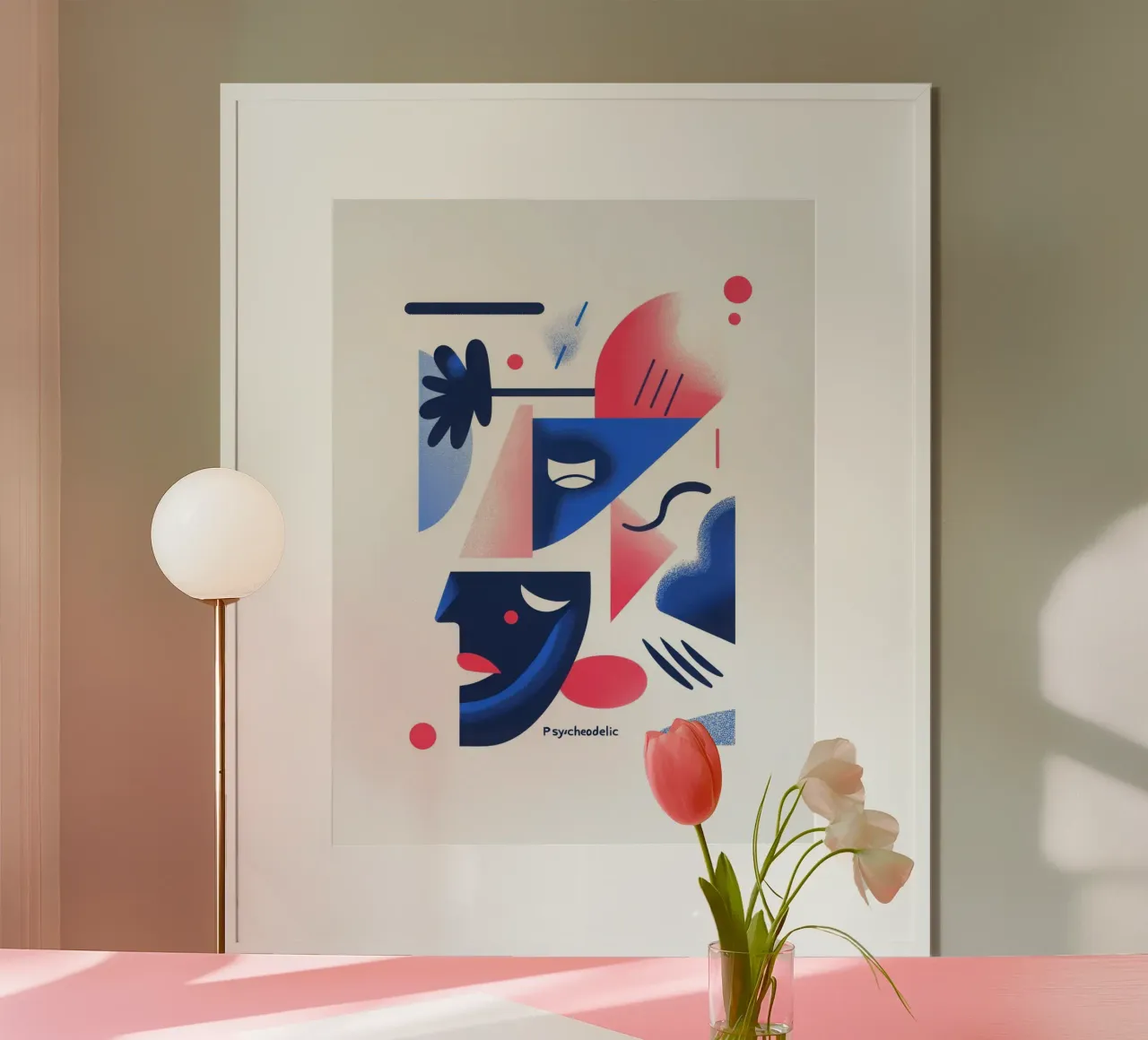 Psychedelic - 2 poster con telaio in plastica da Art Typo Essentiel