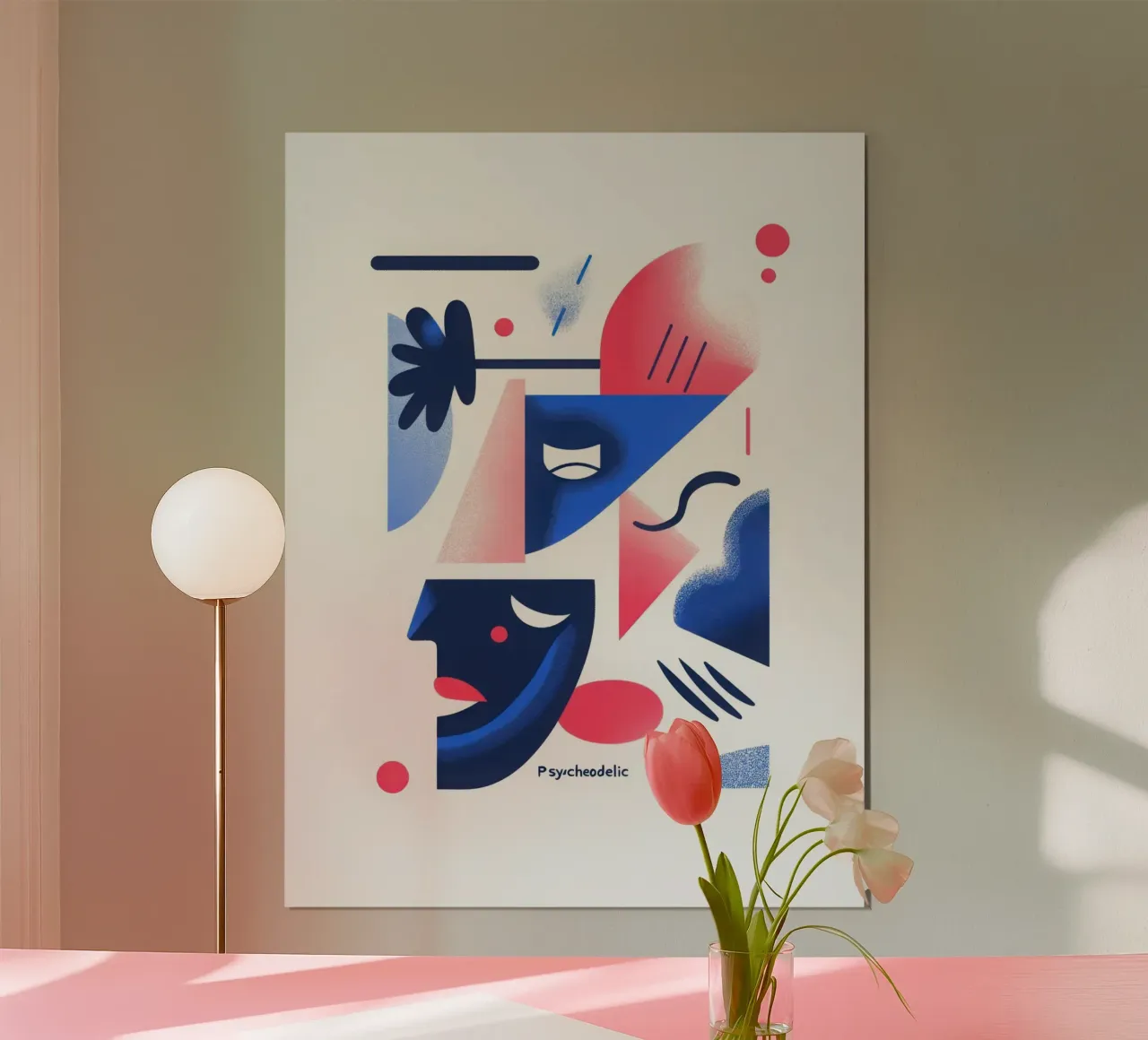 Psychedelic - 2 poster con telaio in plastica da Art Typo Essentiel