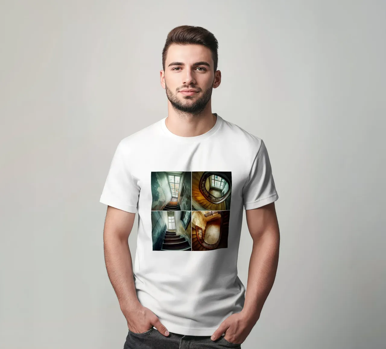 Window & Stairs t-shirt by Motivate-Today