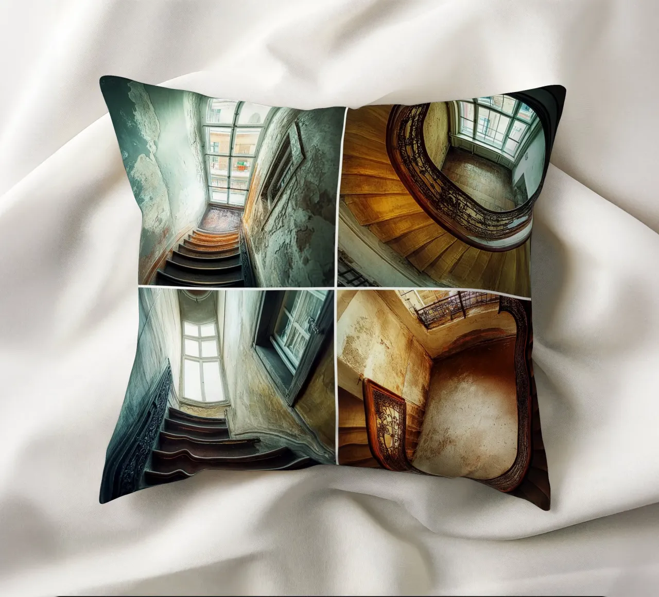 Window & Stairs decorative cushion by Motivate-Today