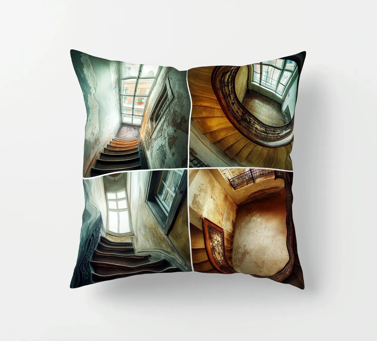 Window & Stairs decorative cushion by Motivate-Today