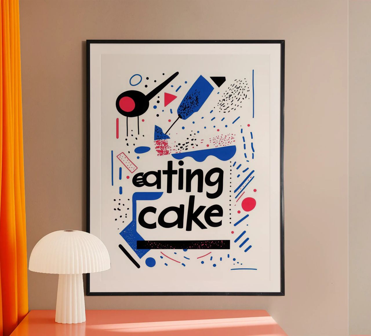 Eating Cake - 2 Poster von Art Typo Essentiel