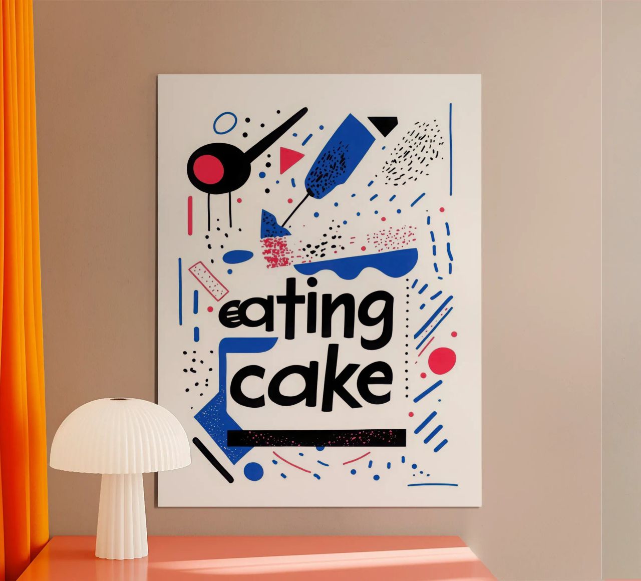 Eating Cake - 2 Poster von Art Typo Essentiel