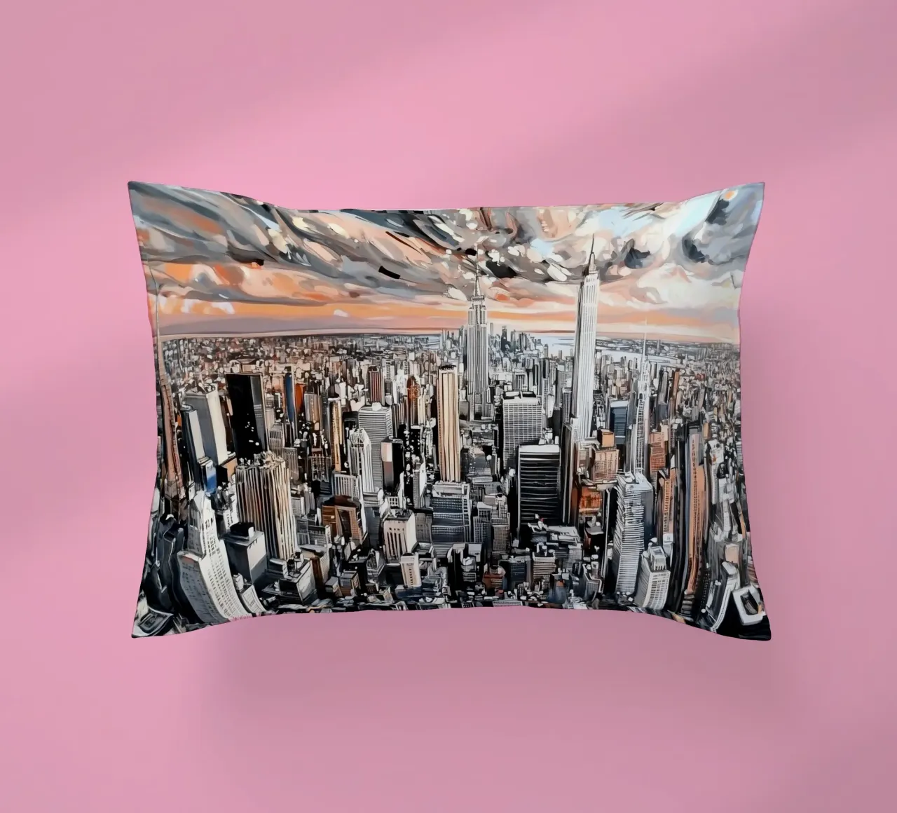 Pittura di New York cuscino da Motivate-Today
