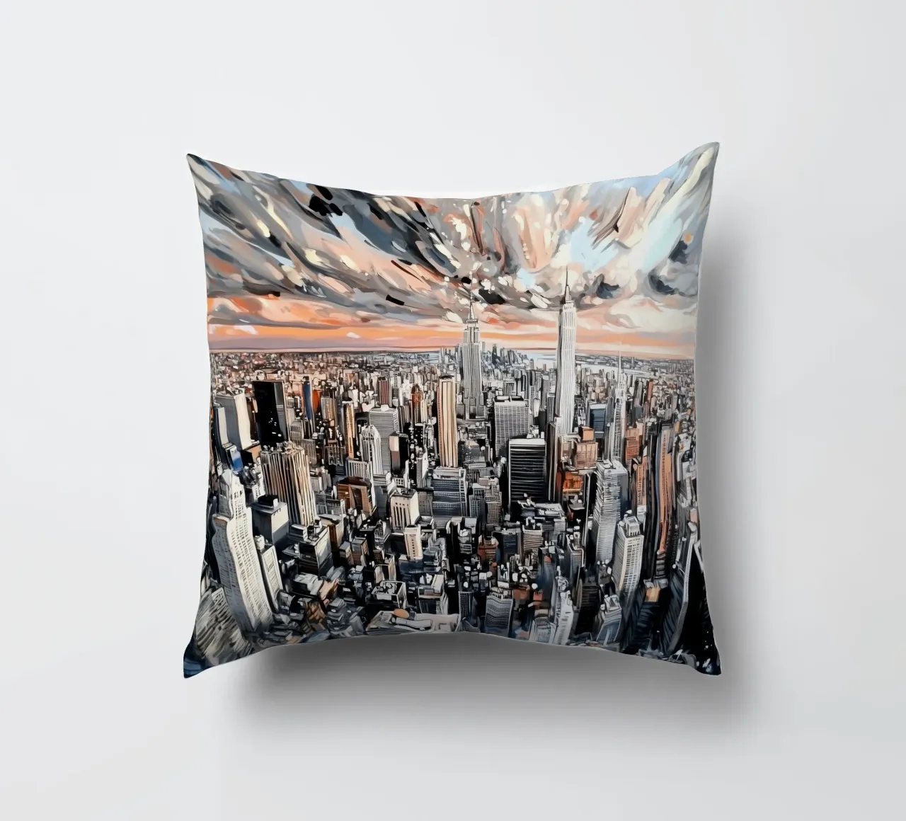 Pittura di New York cuscino da Motivate-Today