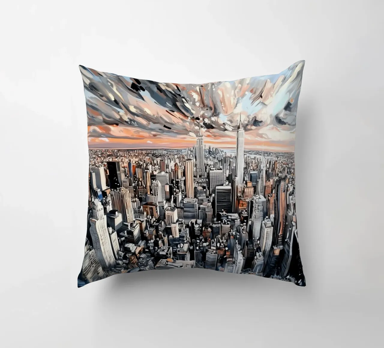 Pittura di New York cuscino da Motivate-Today