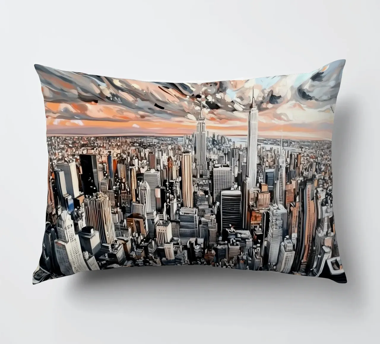 Pittura di New York cuscino da Motivate-Today