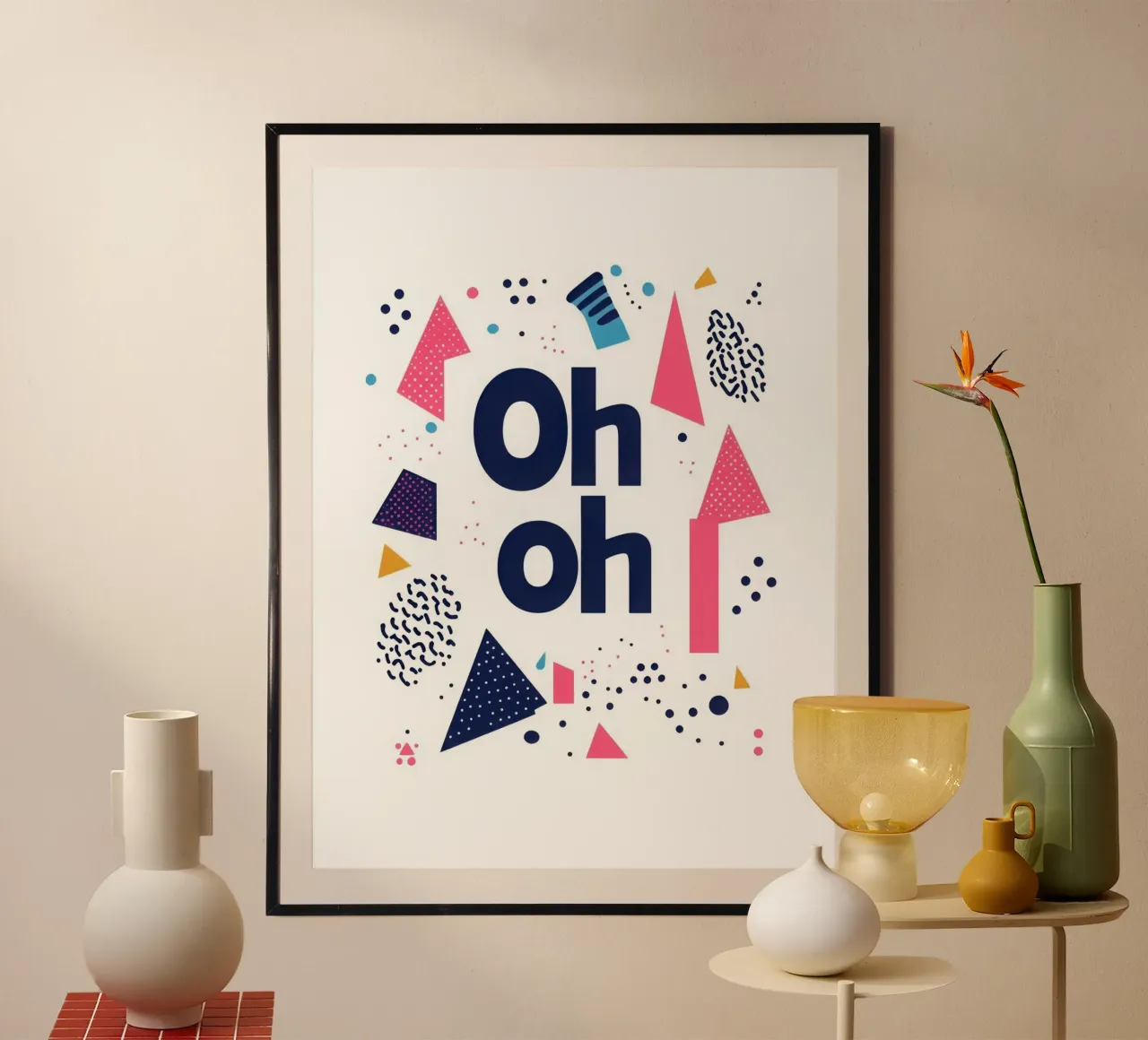 Oh oh poster da Art Typo Essentiel