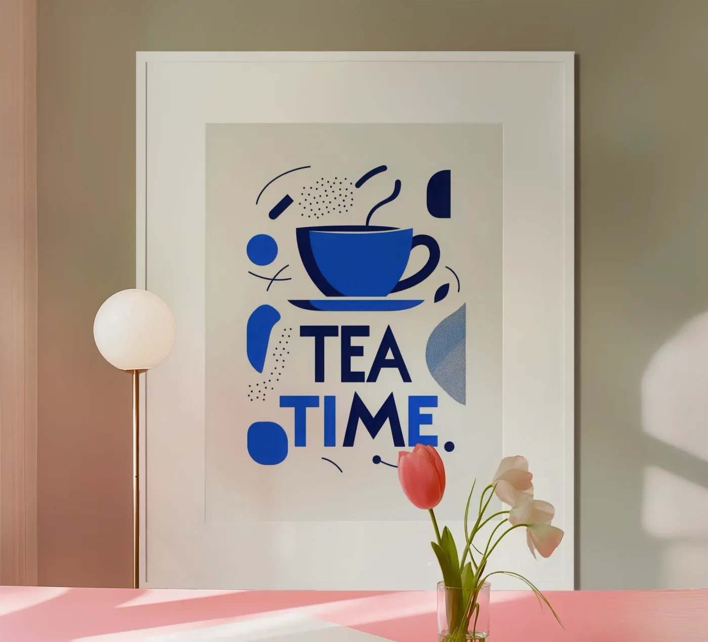 Tea time poster de Art Typo Essentiel