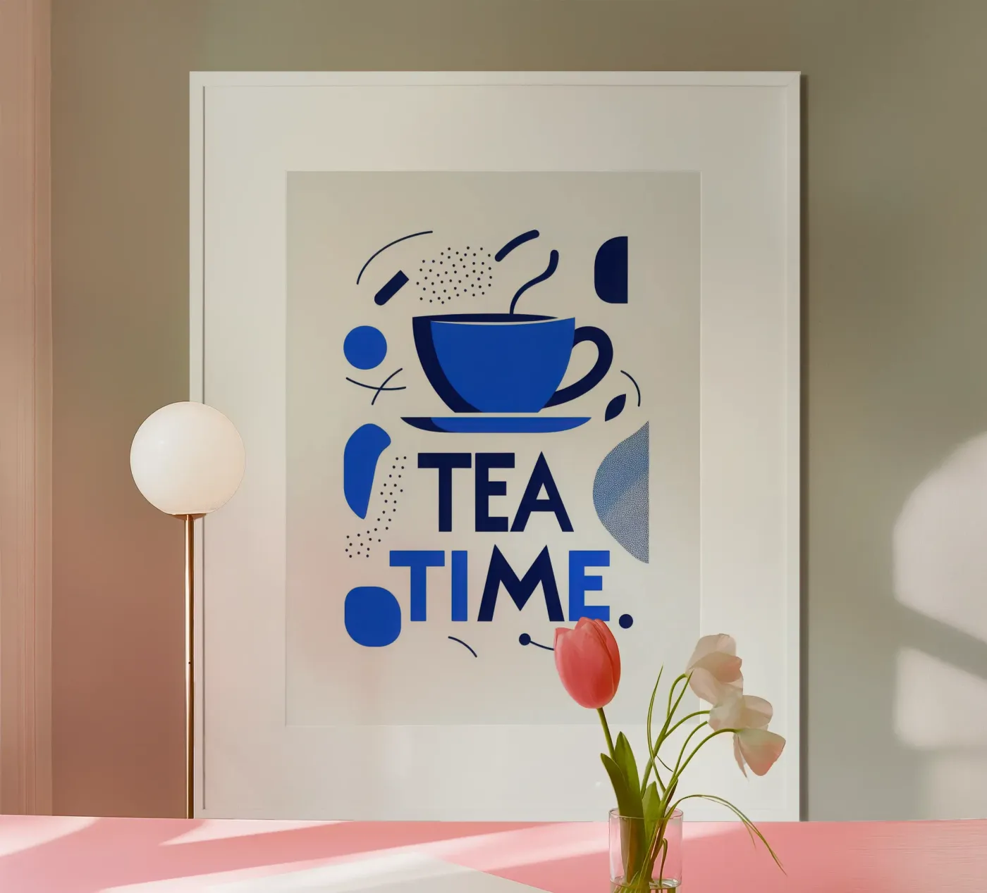 Tea time poster by Art Typo Essentiel