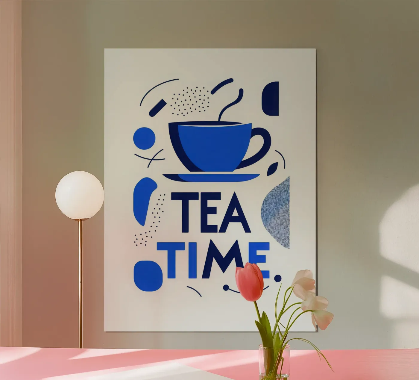 Tea time poster de Art Typo Essentiel