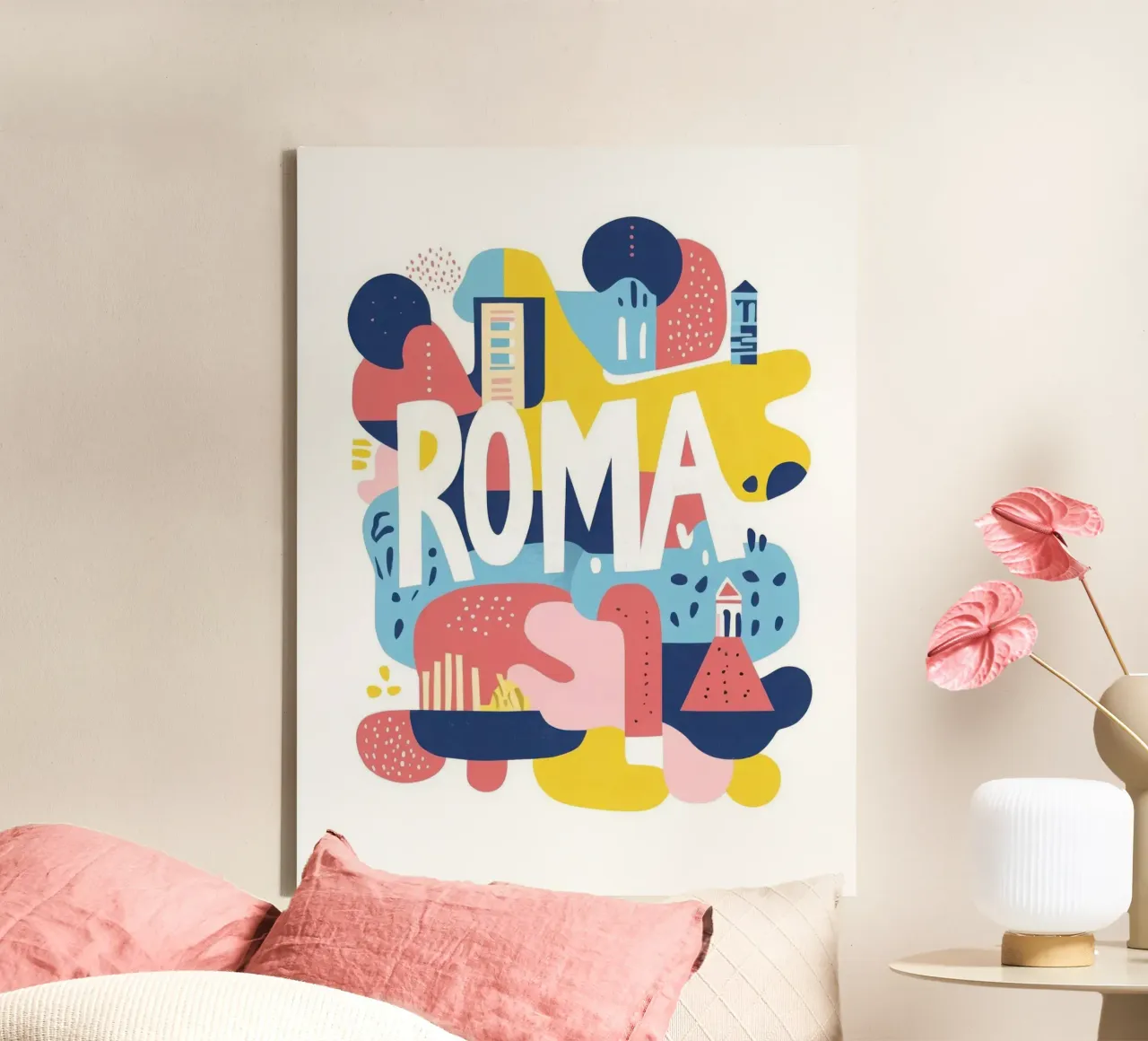 Roma tela con Cornice a cassetta da Art Typo Essentiel