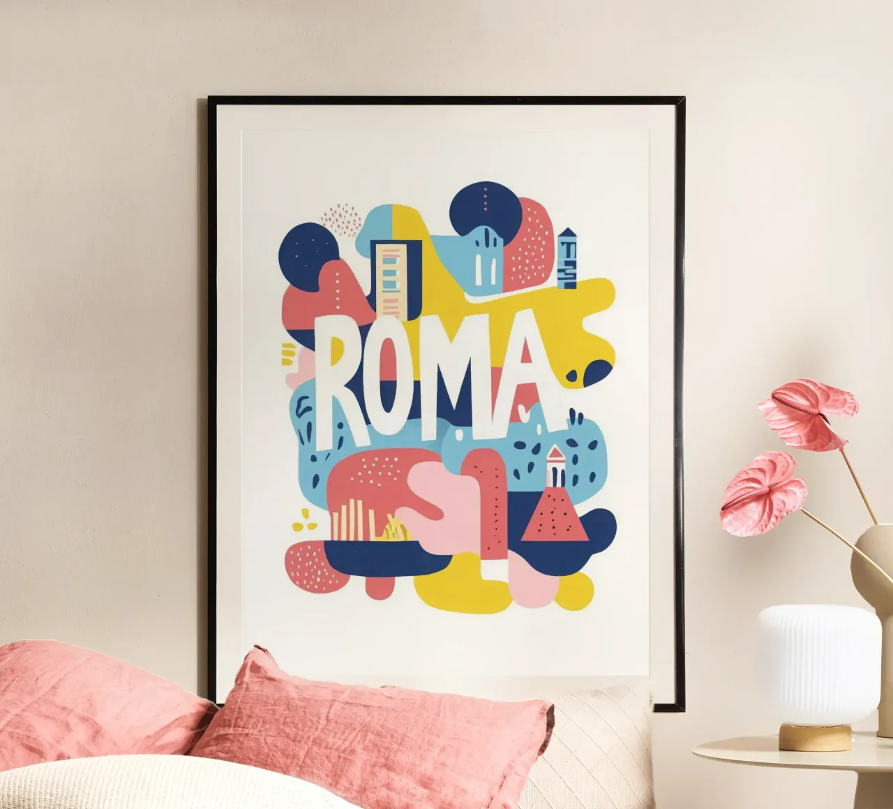Roma poster da Art Typo Essentiel