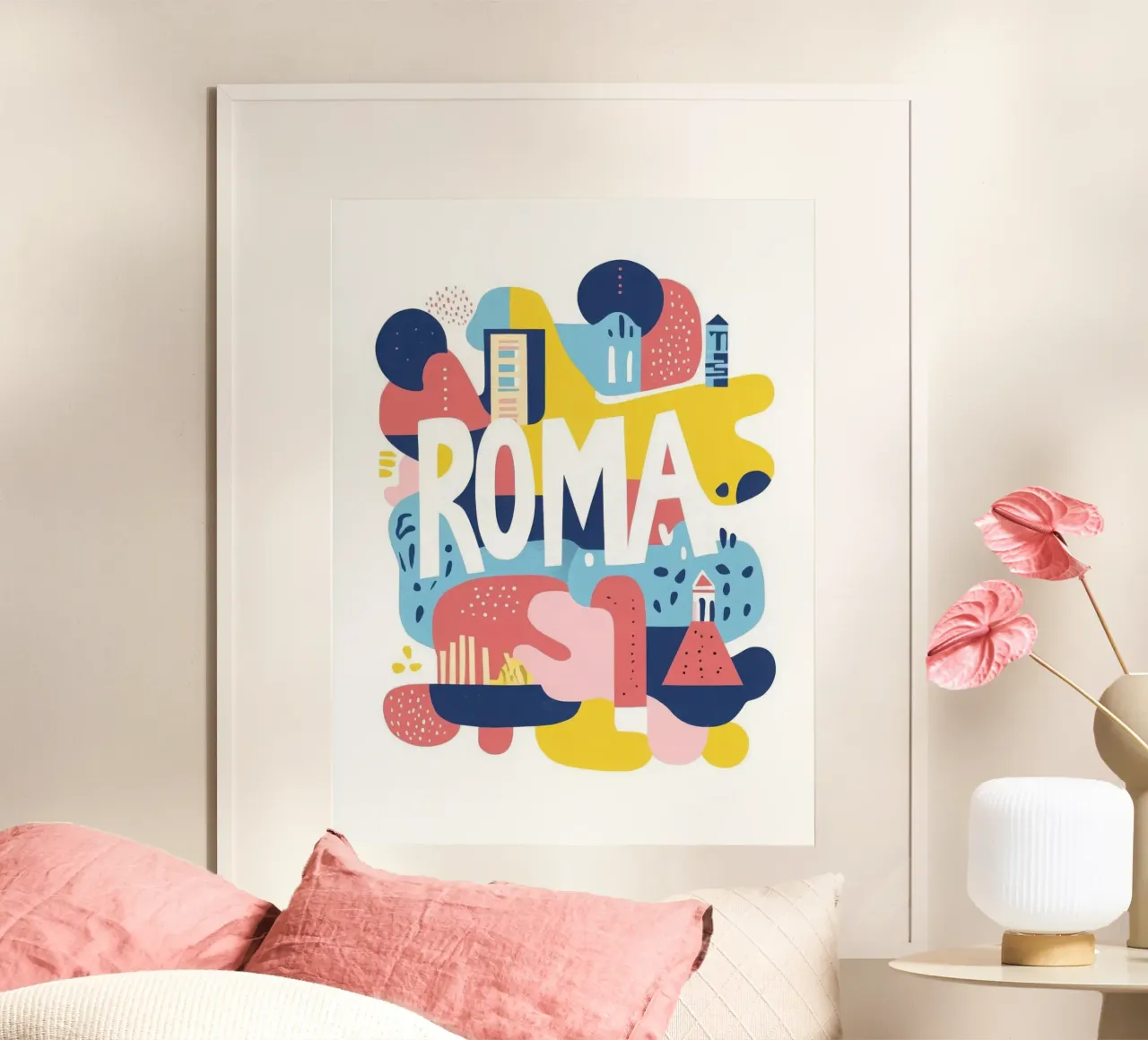 Roma poster da Art Typo Essentiel