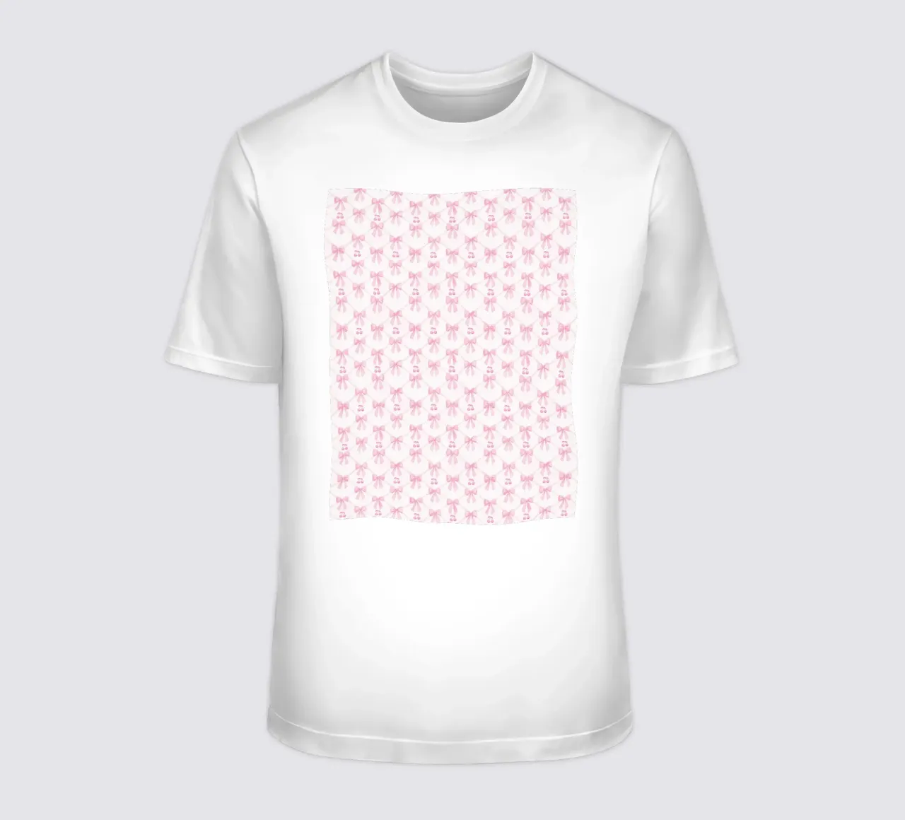 Erröten Sie Rosa Bögen Kirschen Coquette Bogen Ästhetisch Preppy Y2K T-Shirt von Gentle Echoes Art