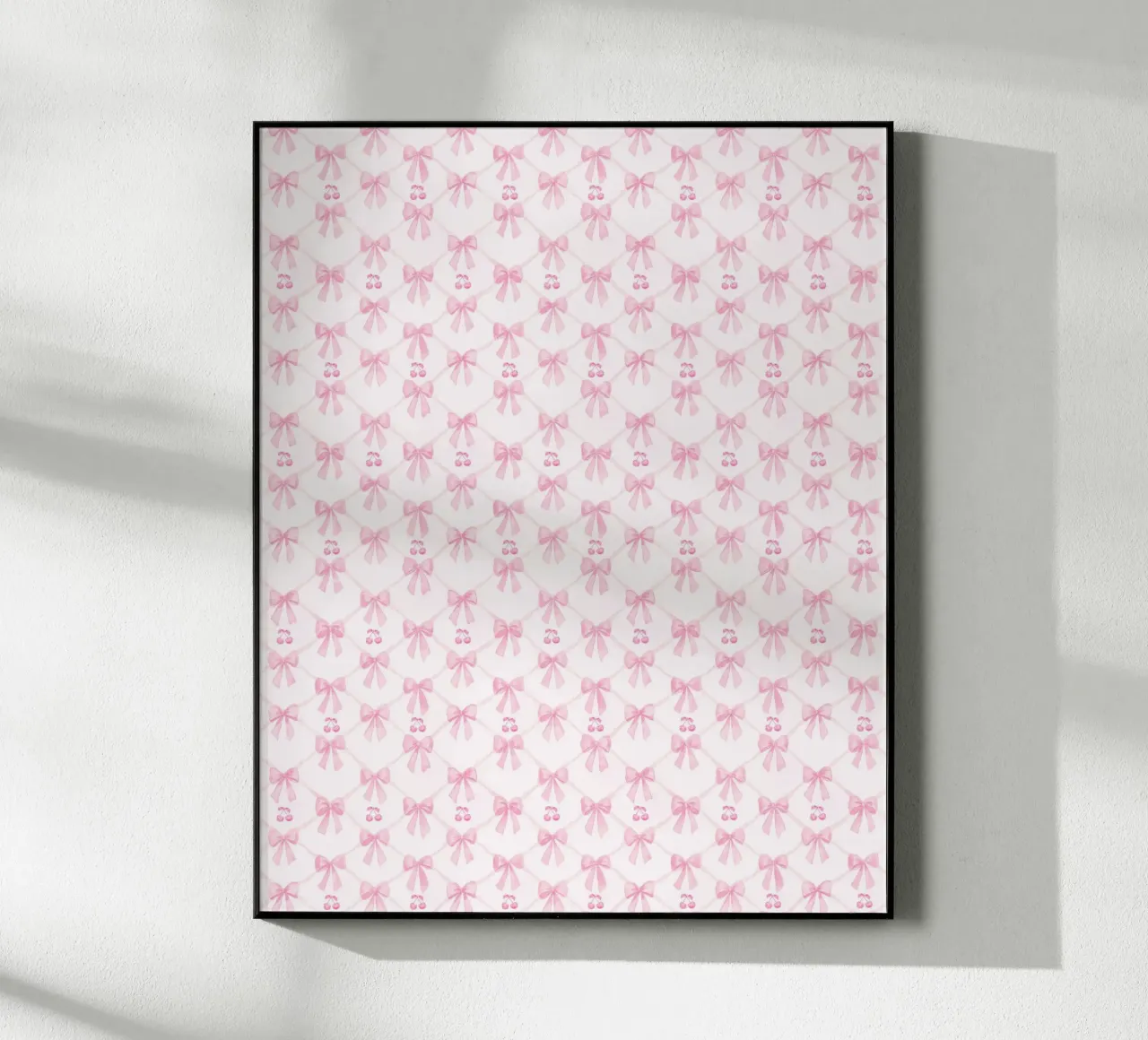 Erröten Sie Rosa Bögen Kirschen Coquette Bogen Ästhetisch Preppy Y2K Acryl-Glas von Gentle Echoes Art