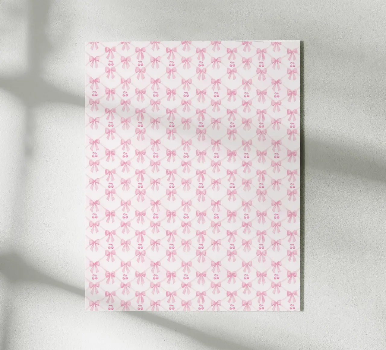 Erröten Sie Rosa Bögen Kirschen Coquette Bogen Ästhetisch Preppy Y2K Acryl-Glas von Gentle Echoes Art