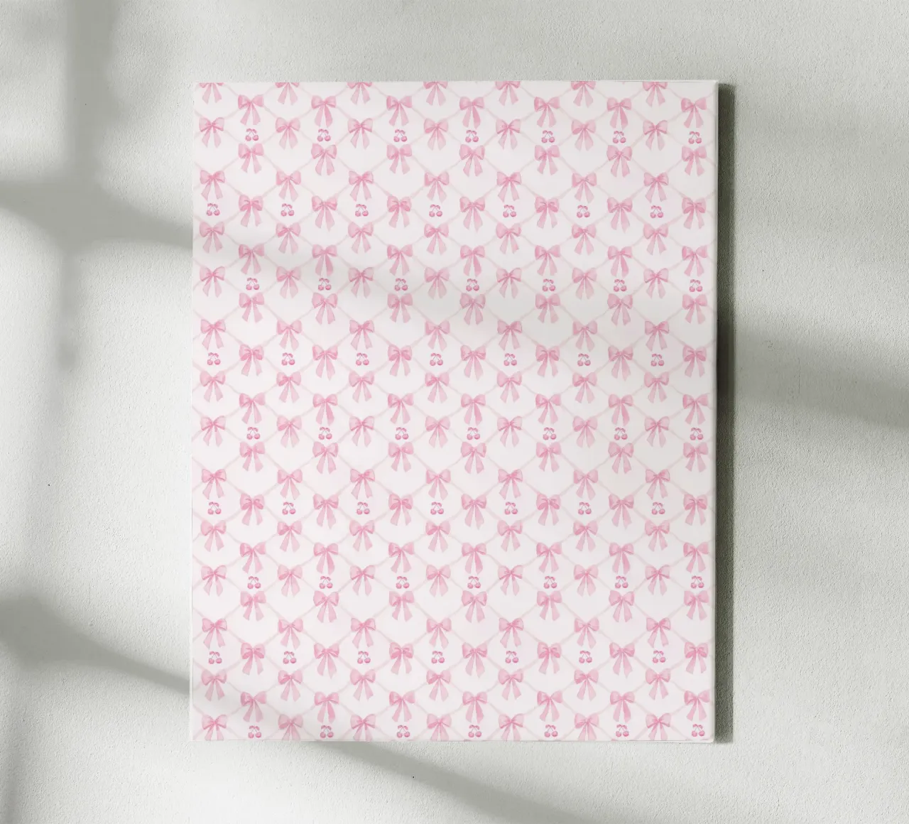 Erröten Sie Rosa Bögen Kirschen Coquette Bogen Ästhetisch Preppy Y2K Leinwand von Gentle Echoes Art