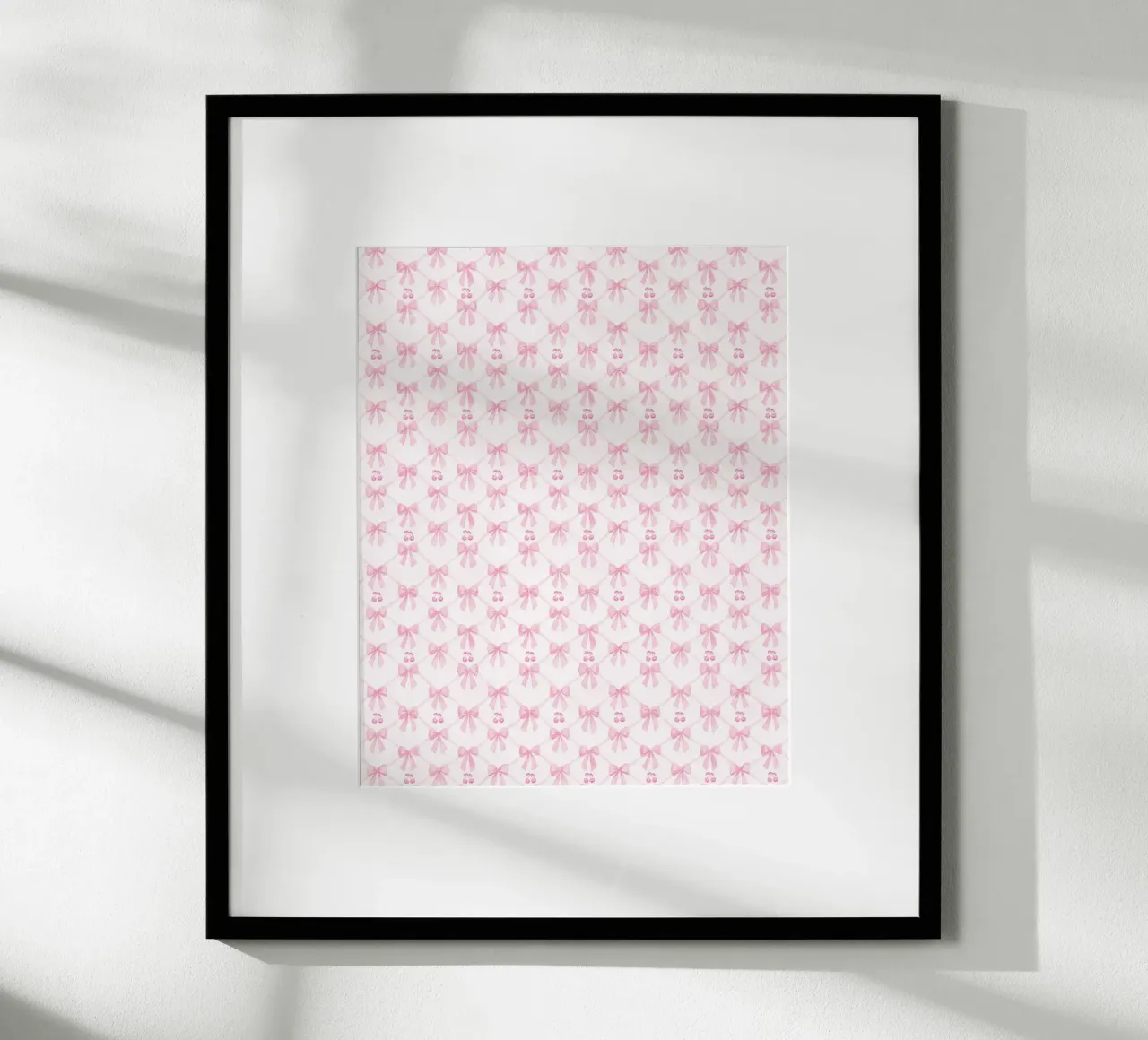 Erröten Sie Rosa Bögen Kirschen Coquette Bogen Ästhetisch Preppy Y2K Hahnemühle von Gentle Echoes Art