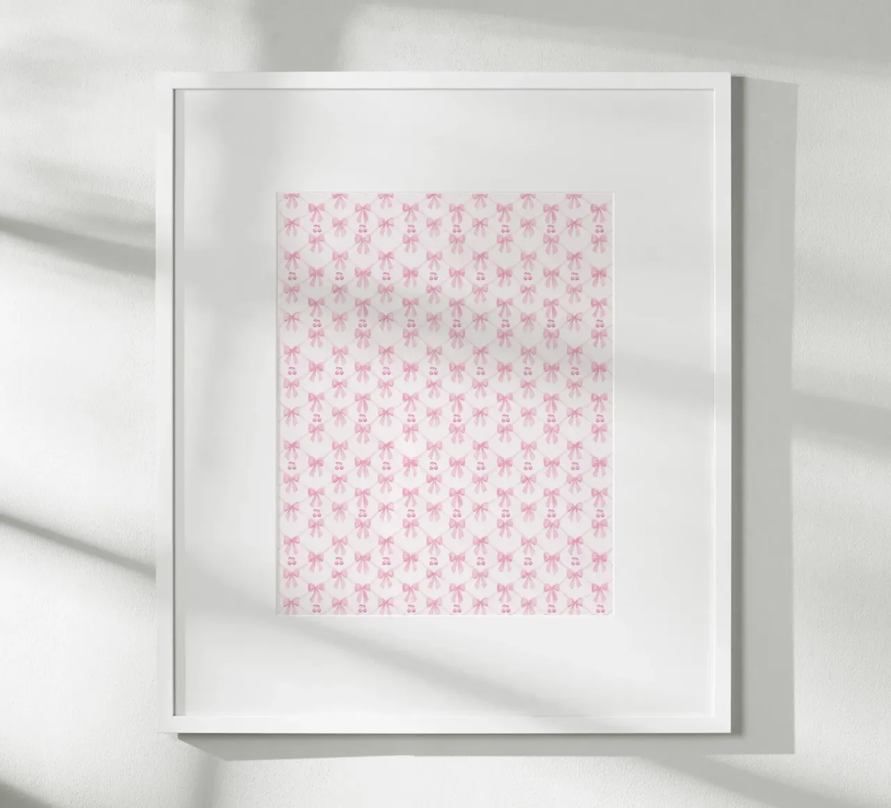 Erröten Sie Rosa Bögen Kirschen Coquette Bogen Ästhetisch Preppy Y2K Hahnemühle von Gentle Echoes Art
