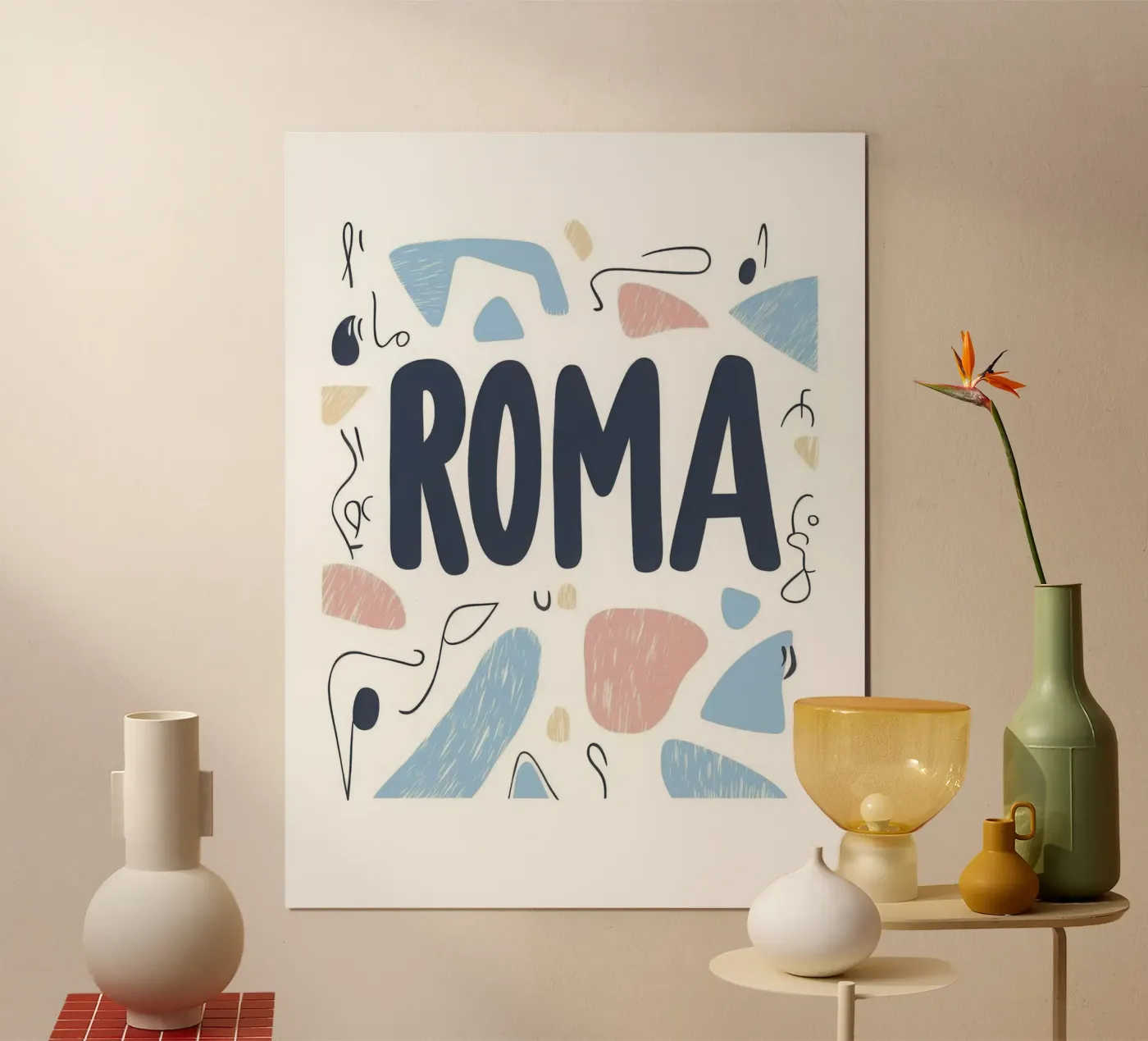 Roma - 2 poster van Art Typo Essentiel