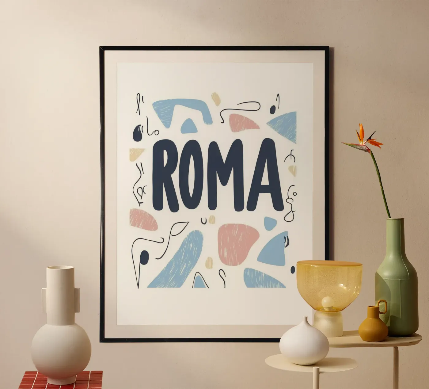 Roma - 2 poster van Art Typo Essentiel