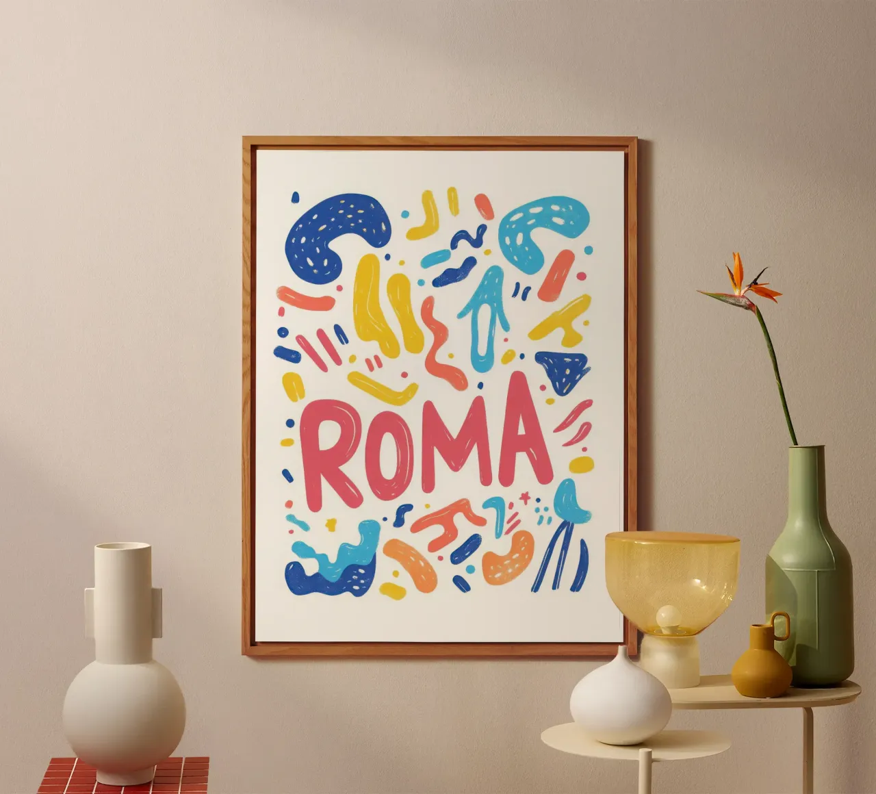 Roma - 4 forex plate by Art Typo Essentiel