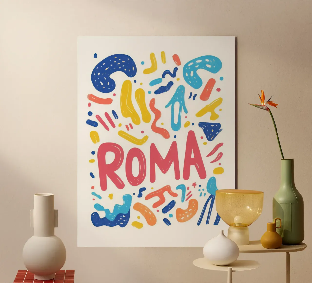 Roma - 4 forex plate by Art Typo Essentiel