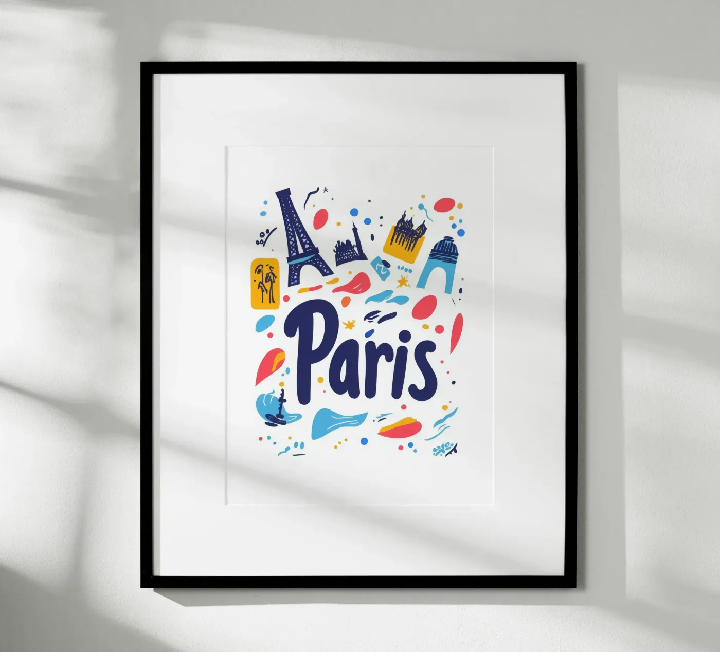 Paris poster by Art Typo Essentiel