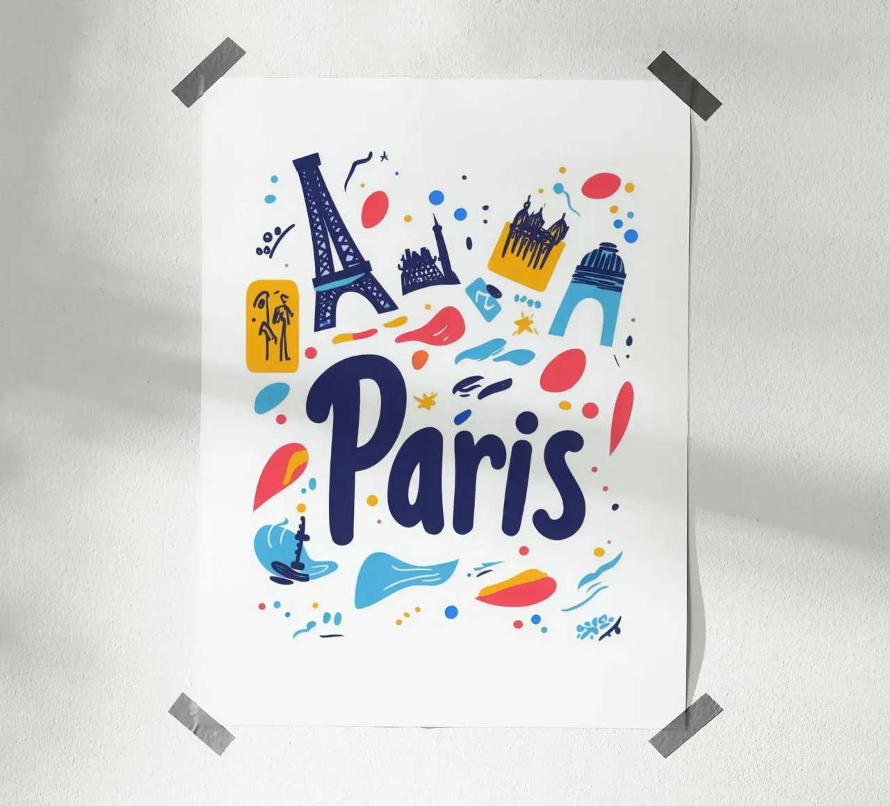 Paris poster da Art Typo Essentiel