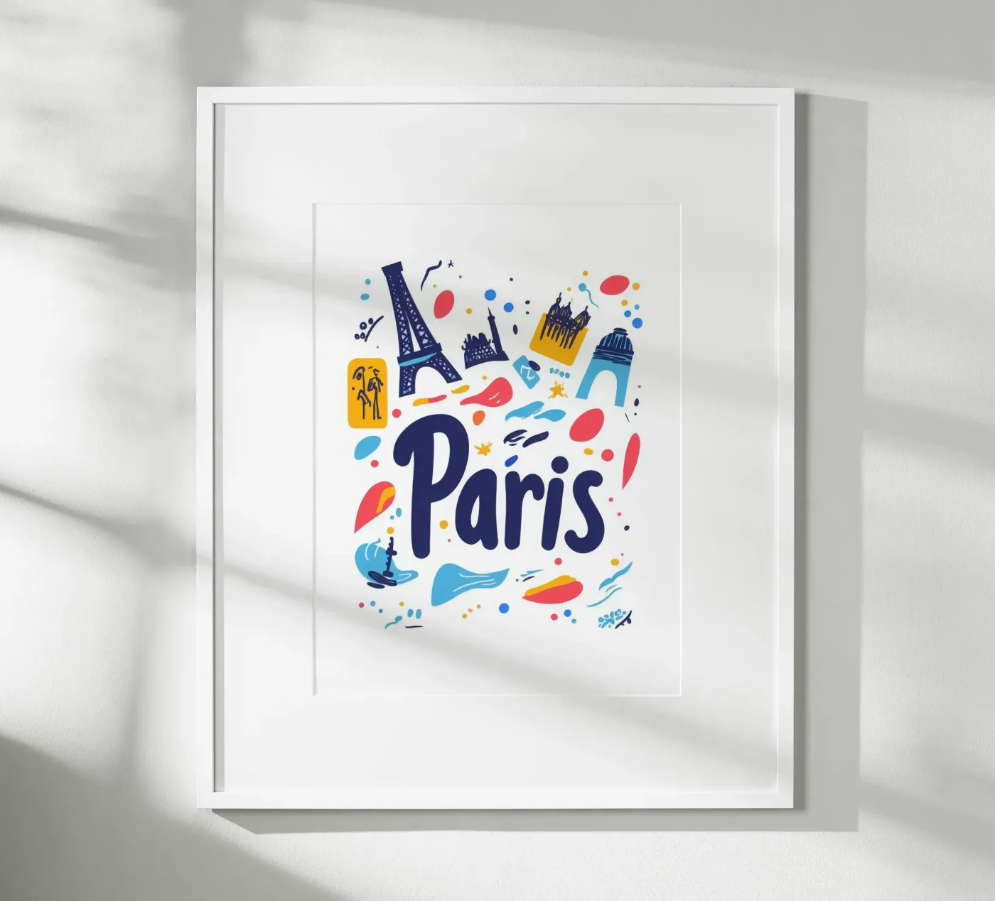 Paris poster by Art Typo Essentiel