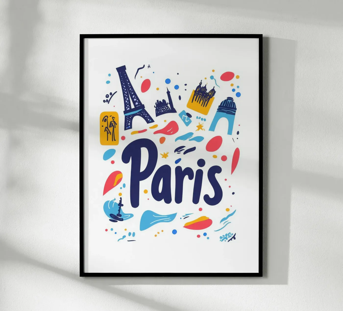 Paris poster by Art Typo Essentiel