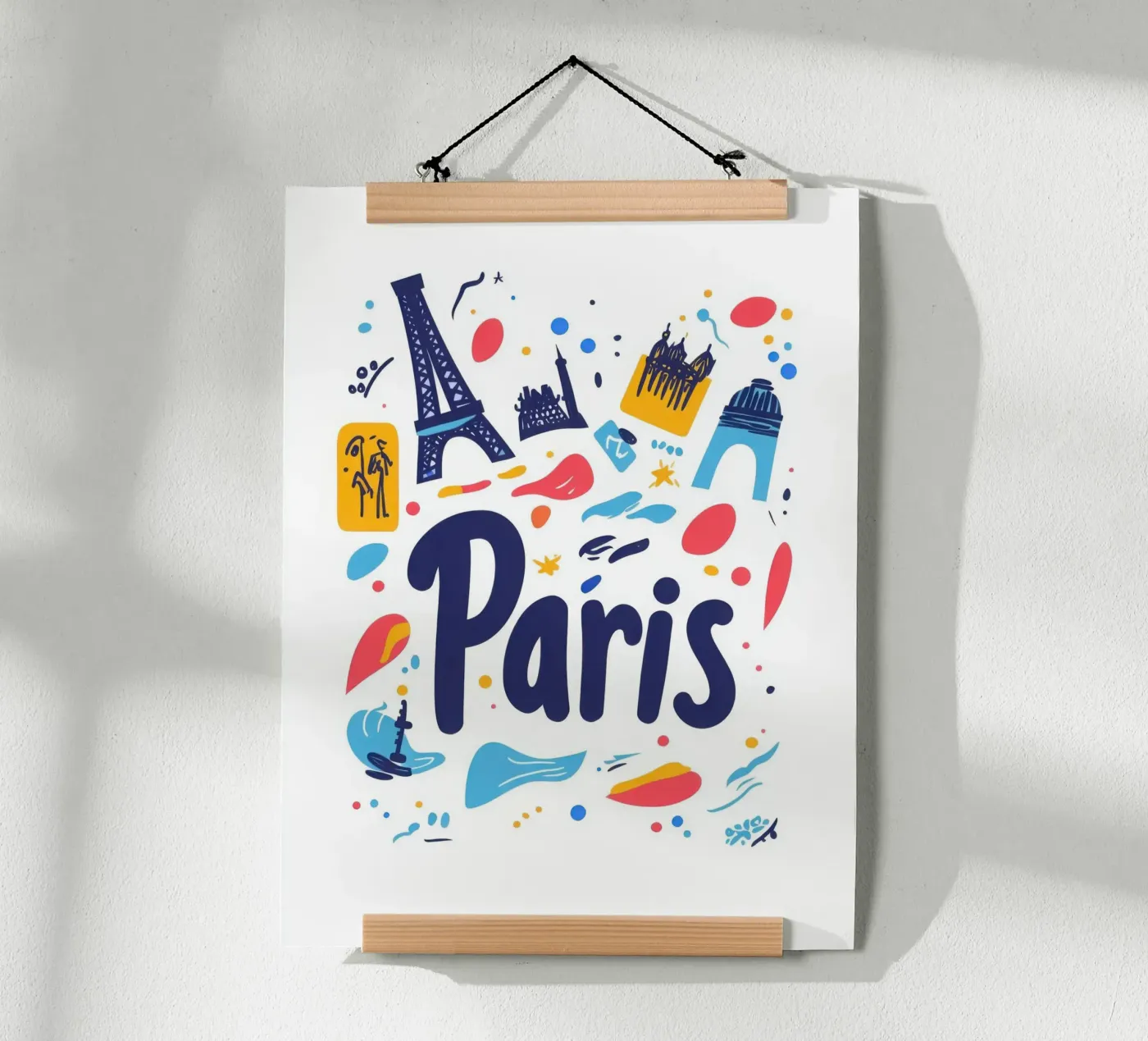Paris poster by Art Typo Essentiel