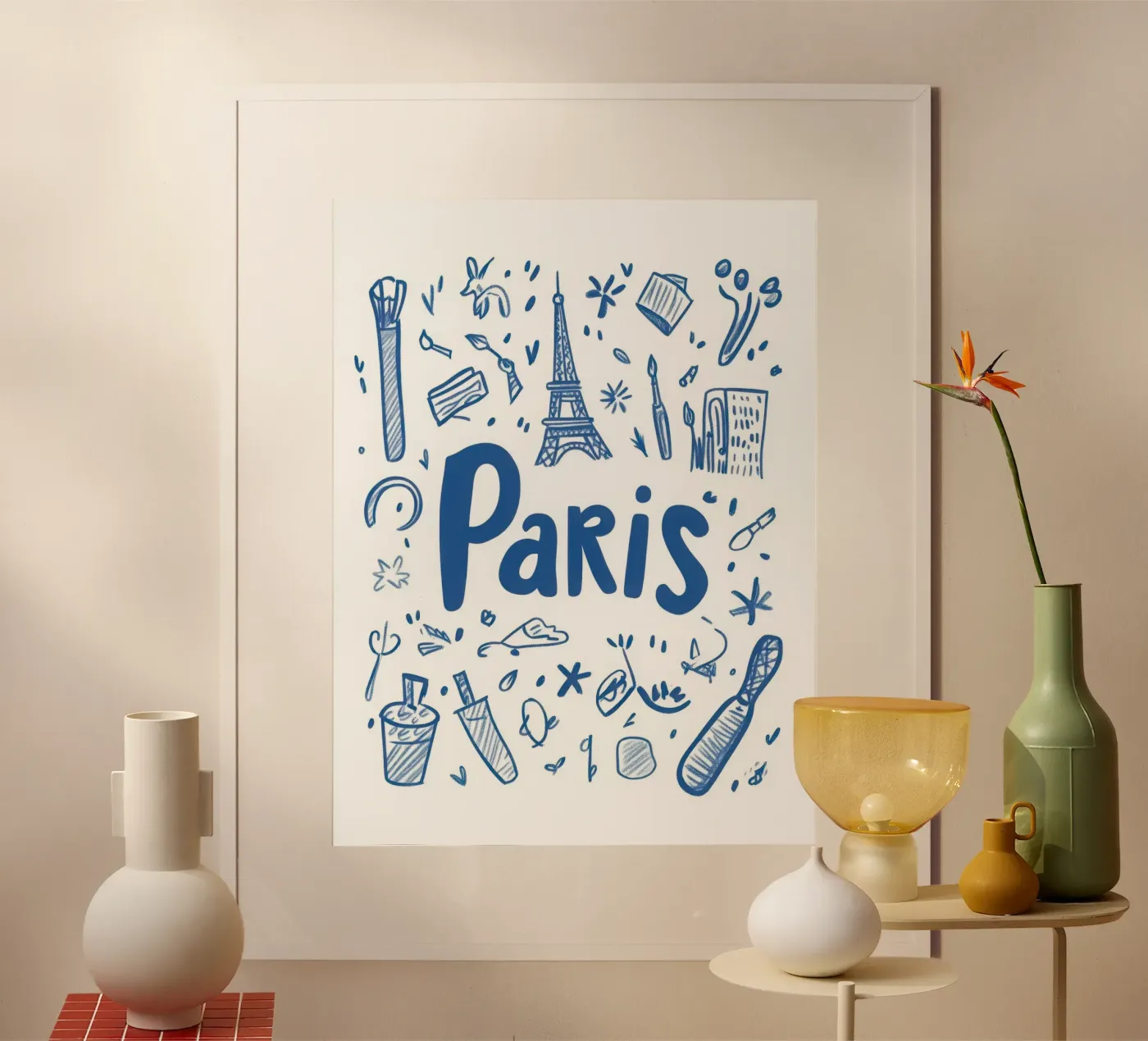 Paris - 2 poster van Art Typo Essentiel