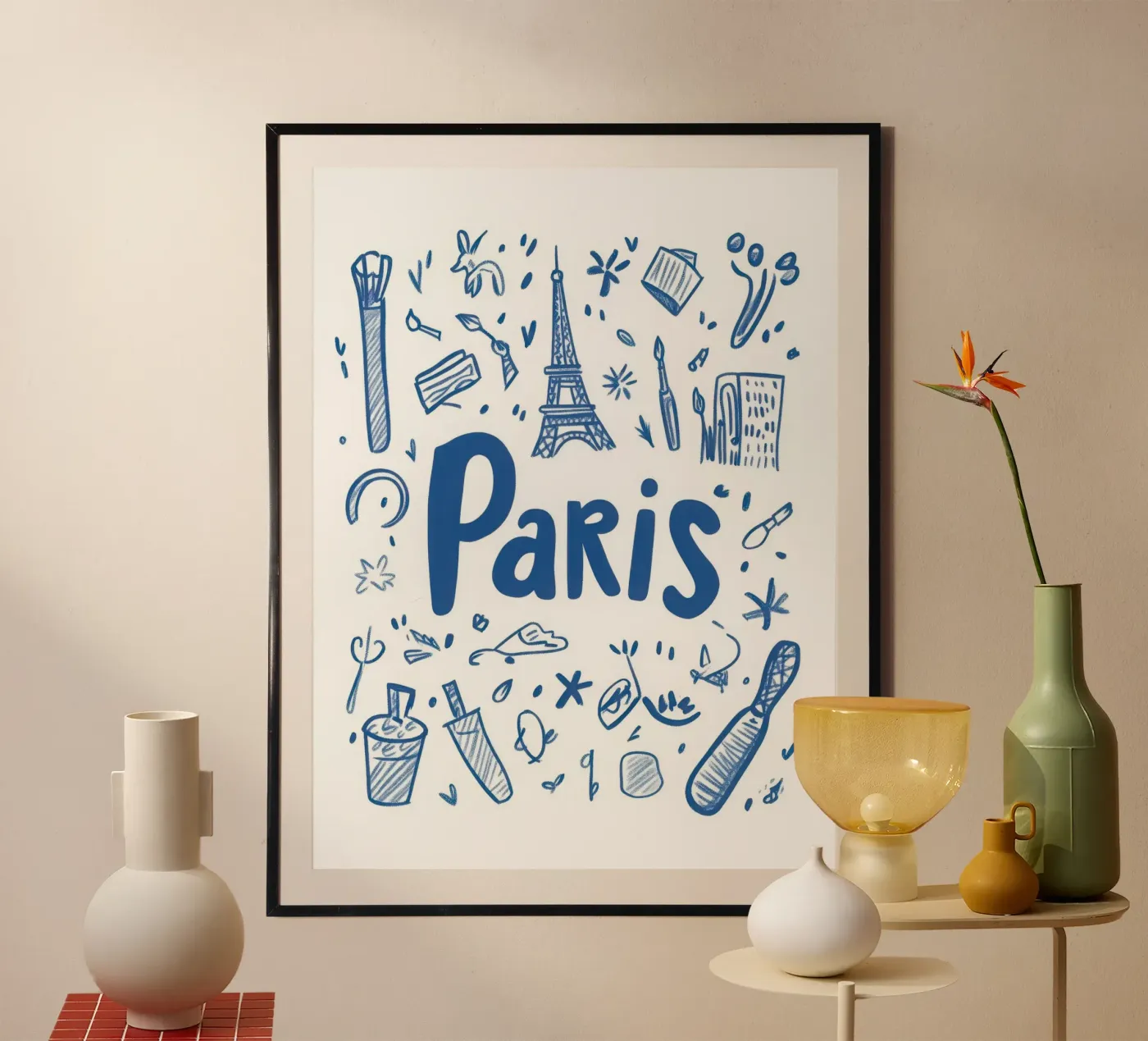 Paris - 2 poster van Art Typo Essentiel
