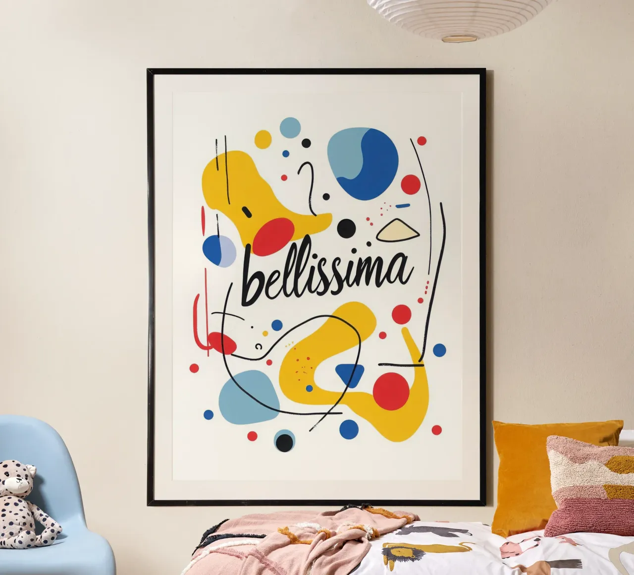 Bellissima poster with aluminum frame by Art Typo Essentiel