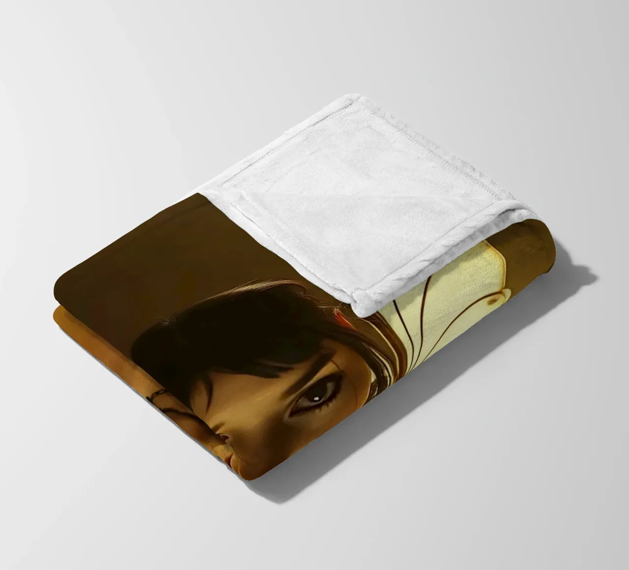 fata del bagno coperta in pile da nomad