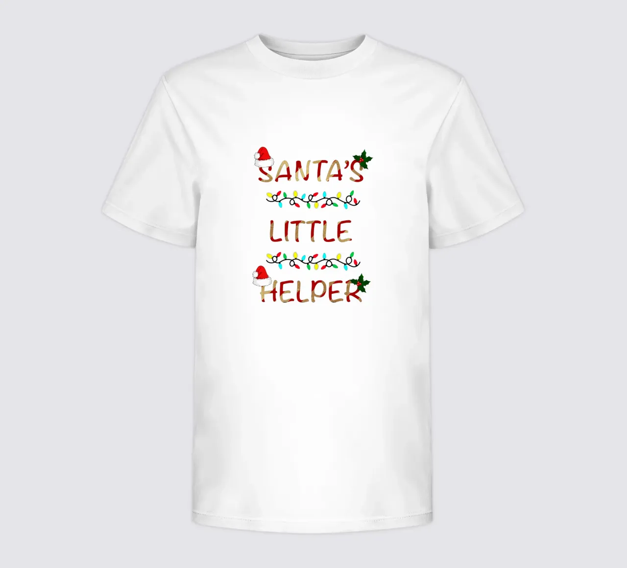 SANTA’S LITTLE HELPER kids t-shirt by ARTOMATIC